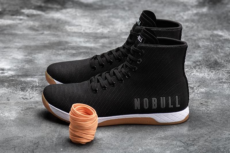 Women's Nobull High-Top Gum Trainers Black | SG I2877L